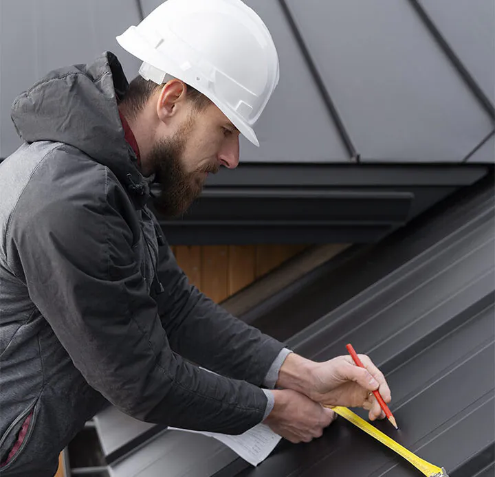 man working roof